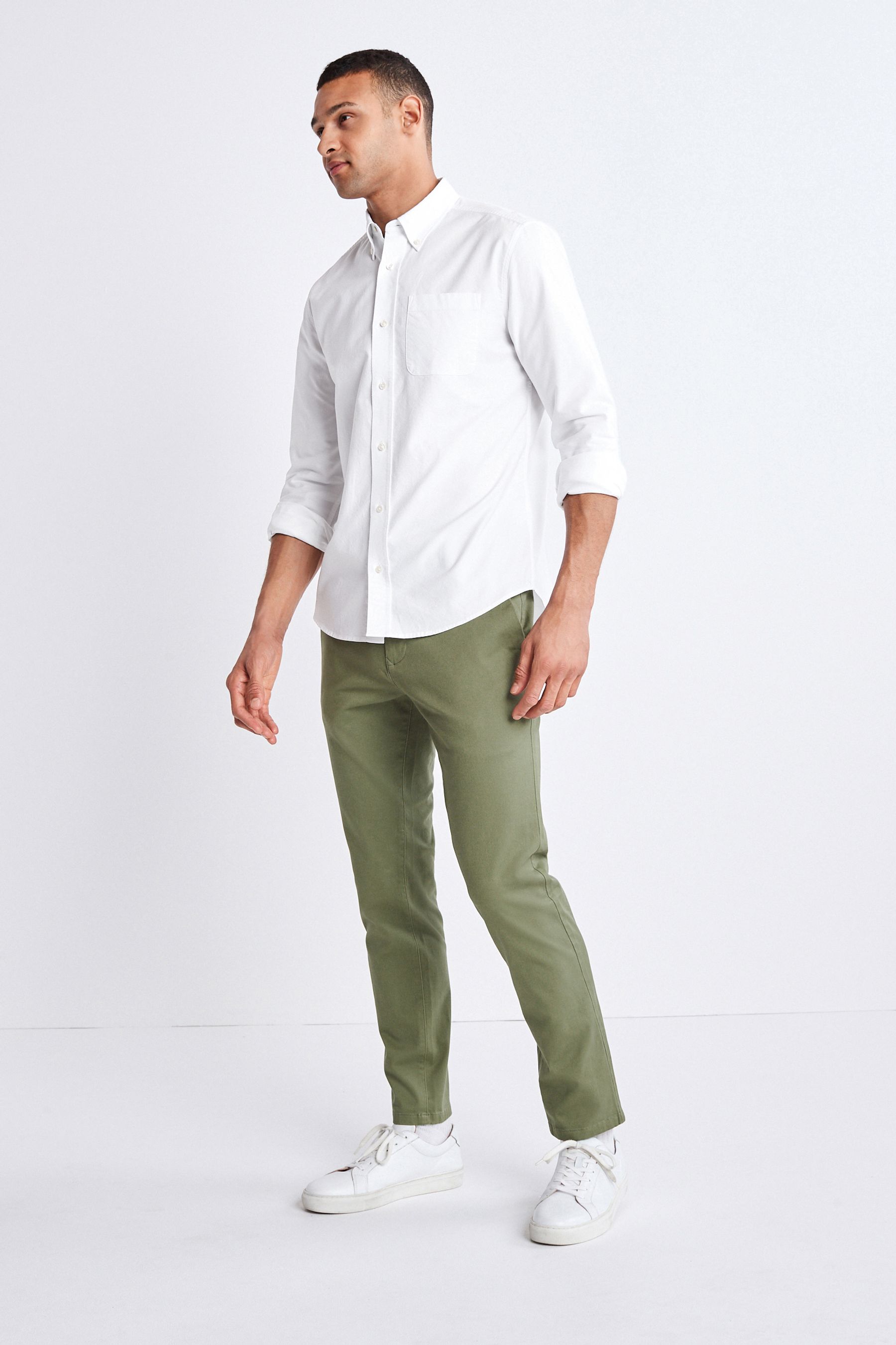 Stretch Chino Trousers Slim Fit