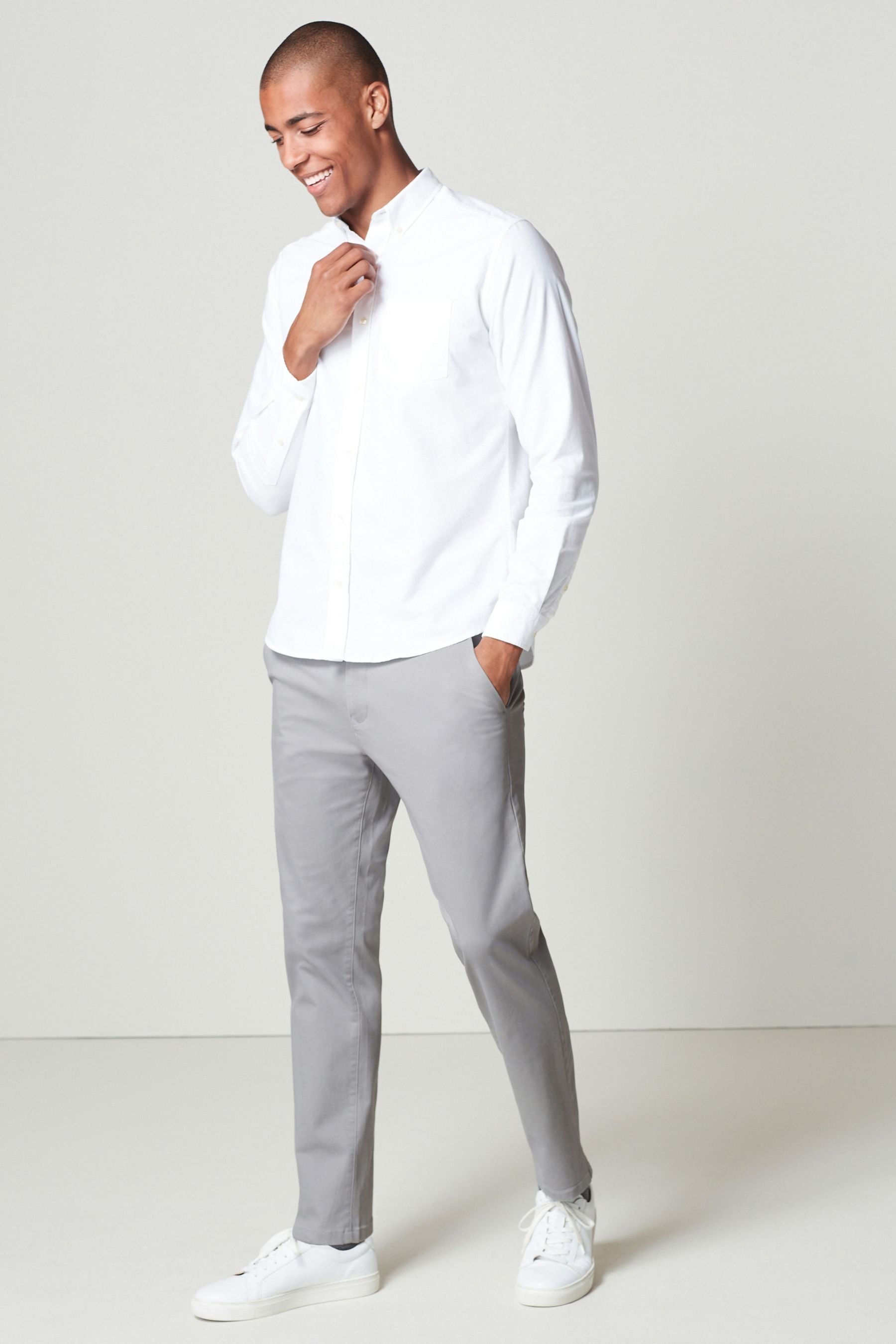 Stretch Chino Trousers Slim Fit