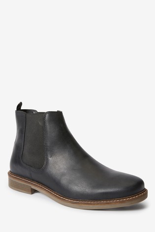 Waxy Finish Chelsea Boots