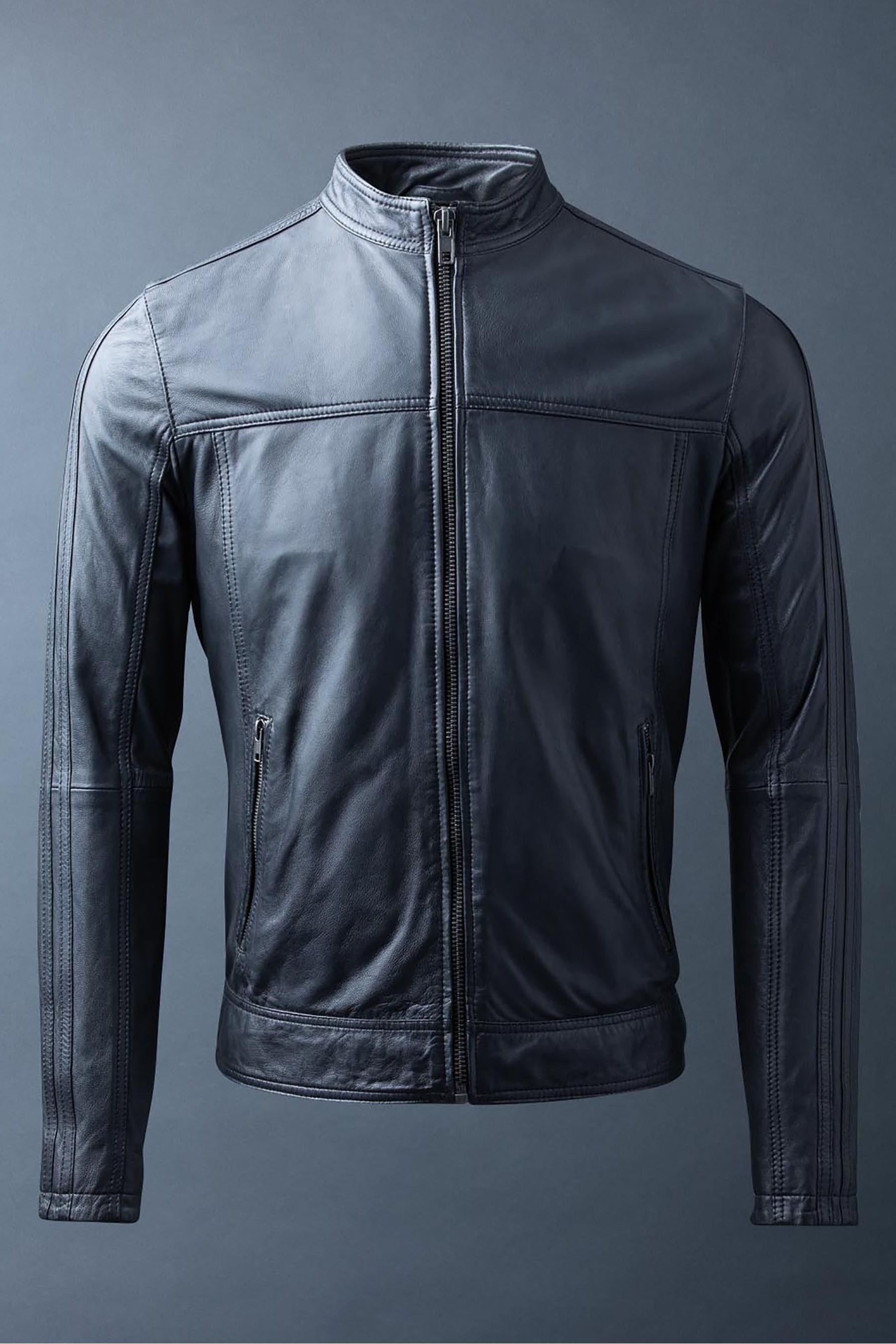 Lakeland Leather Eamont Graphite Grey Leather Jacket