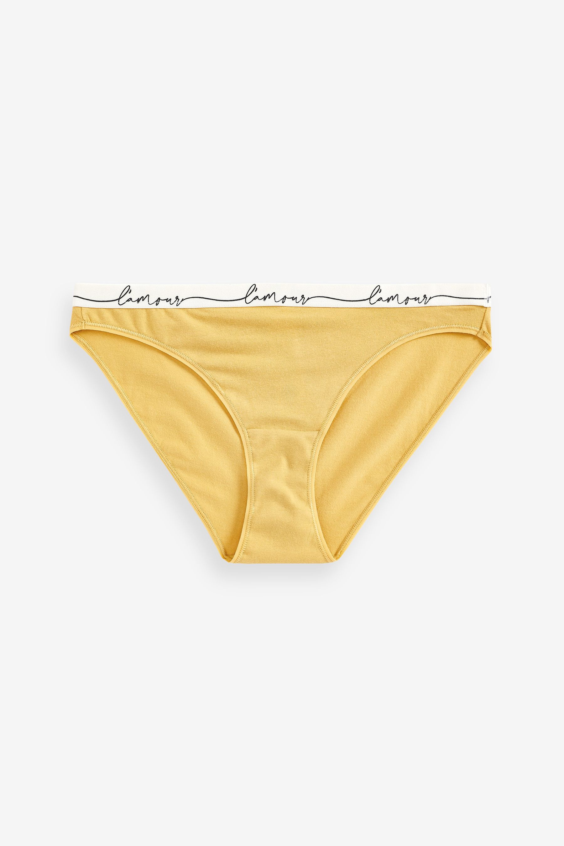 Cotton Rich Logo Knickers 4 Pack High Leg