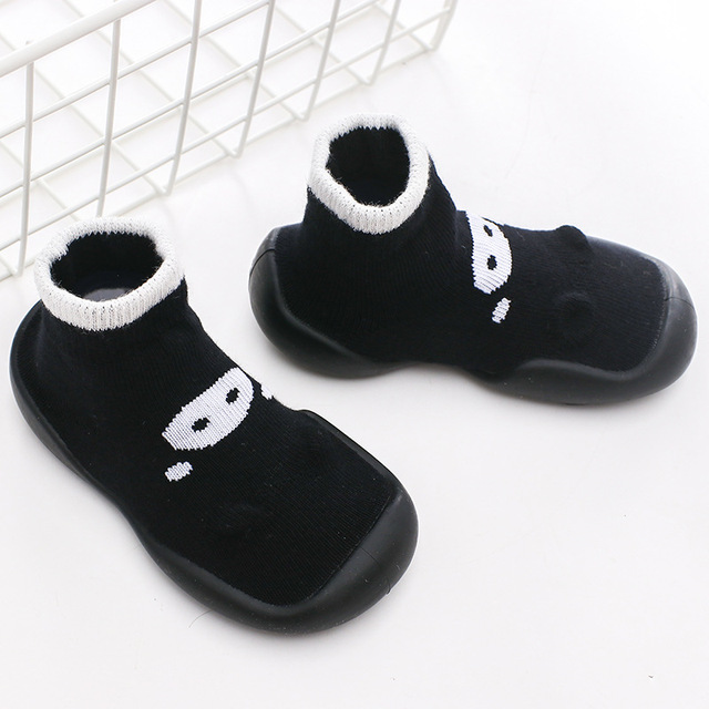 Unisex Baby Shoes First Shoes Baby Walkers Toddler First Walker Baby Girl Kids Soft Rubber Sole Baby Shoes Knit Socks Anti-slip