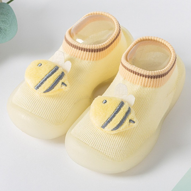 Newborn Baby Socks Shoes Boy Girl Dinosaur Baby First Walkers BeBe Cotton Comfort Soft Anti-Slip Prewalker Crib Infant Shoes