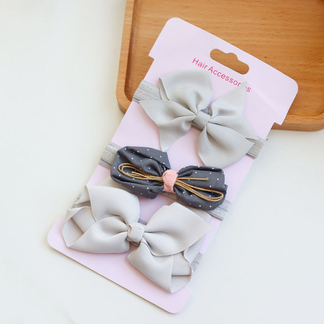 3pcs/10pcs Flower Bowknot Headbands Baby Girls Fashion Lovely Hair Band New Style Infant Children Girl Headwear Gift Accessories