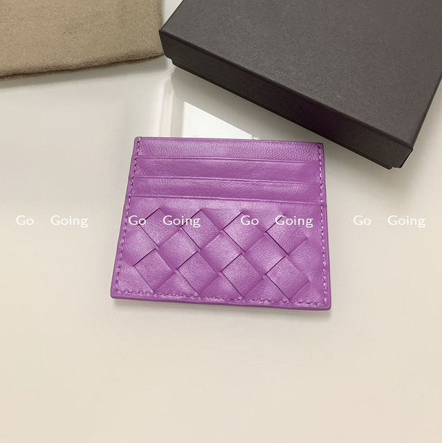 Go Go 100% Leather Credit Card Ultra-thin Brand Business Card Multiple Card Slots Simple Fashion Women Card Bag