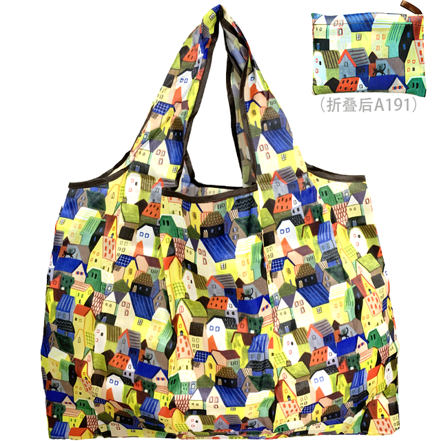 Reusable Foldable High Quality Shopping Bag Large Size Tote Bag Eco Bag Waterproof T-shirt Bag Shopkeeper Bags Eco Tote Bags