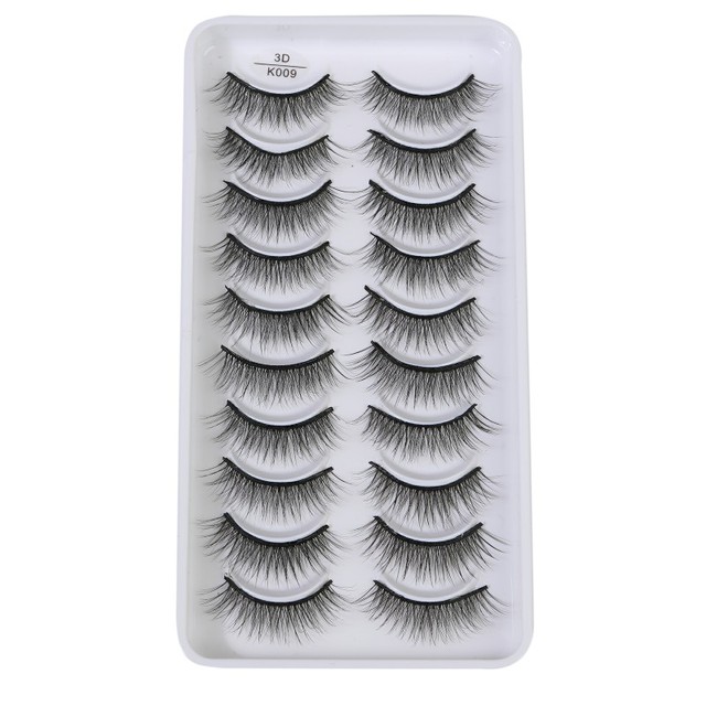 QUXINHAO wholesale 10 pairs lashes eyelashes cilios 3d mink lashes mink eyelashes wholesale false eyelashes maquiagem