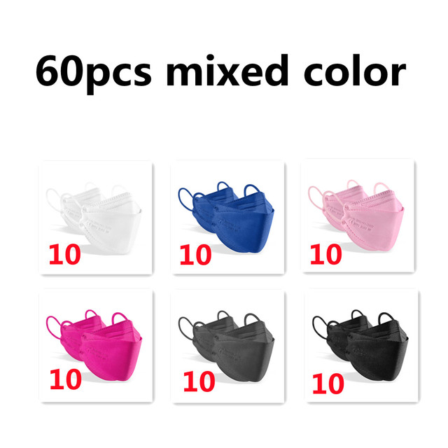 10-100pcs Korean Fish KN95 Maske FFP2 Mascarillas FPP2 Approved Health Protective Face Mask Respirator Mouth Masks ffp2fan CE