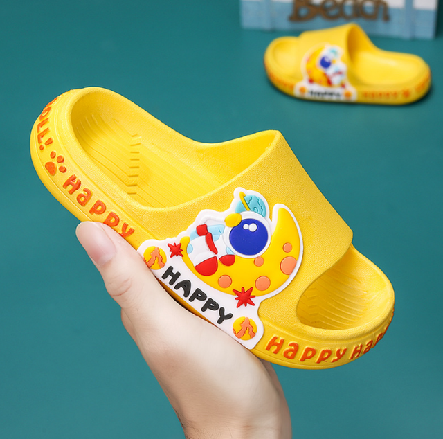 Children's slippers summer cartoon cute anti-skid soft bottom small children's room bath boys and girls home baby cold slippers