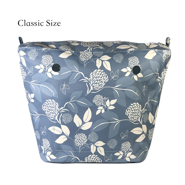 Floral trim waterproof inner insert, classic small inner pocket, handbags accessory