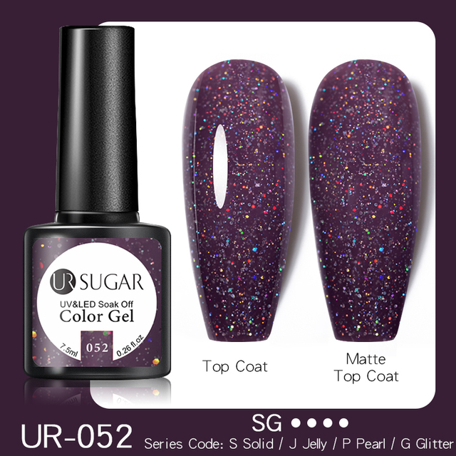 UR SUGAR 7.5ml Disco Reflective Cat Magnetic Gel Nail Polish Auroras Iridescent Glitter Sequins Soak Off Nails Art UV Varnish