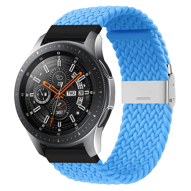 20mm 22mm Huawei Watch Band Length Adjustable Braided Nylon Watchband For Samsung Galaxy Watch Active 2 Watch Strap