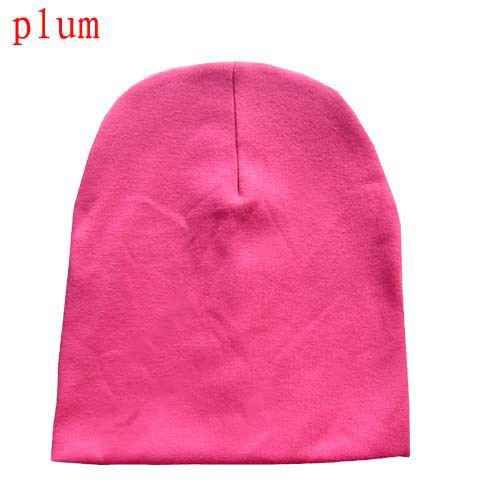 Baby Cotton Hip Hop Hat 6 Months 3 Years Old Baby Urban Dance Cap Solid Color Winter Warm Hat