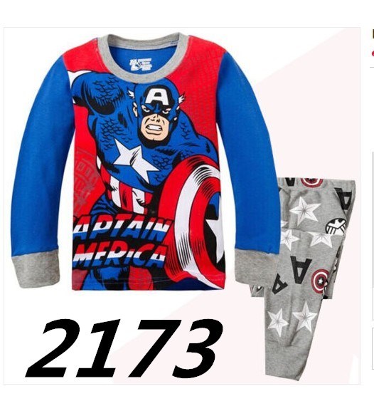 Kids Long Sleeve Pajamas Sleepwear T-shirt Sports Pajamas Kids Spider-Man Cartoon Pajamas Set Boys and Girls Pajamas