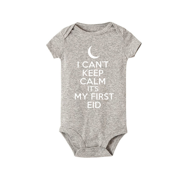 I Can't Keep Calm It's My First Christmas Kids Short Sleeve Bodysuit Caasual Letter Print 1st Birthday Girls Rompers Fast Shipping