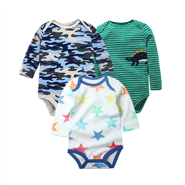 3pcs/lot Newborn Baby Underwear Set 100% Cotton Baby Boys Girls Pajamas Infant Clothes Long Sleeve Underwear Baby Clothes