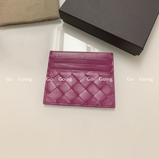 Go Go 100% Leather Credit Card Ultra-thin Brand Business Card Multiple Card Slots Simple Fashion Women Card Bag