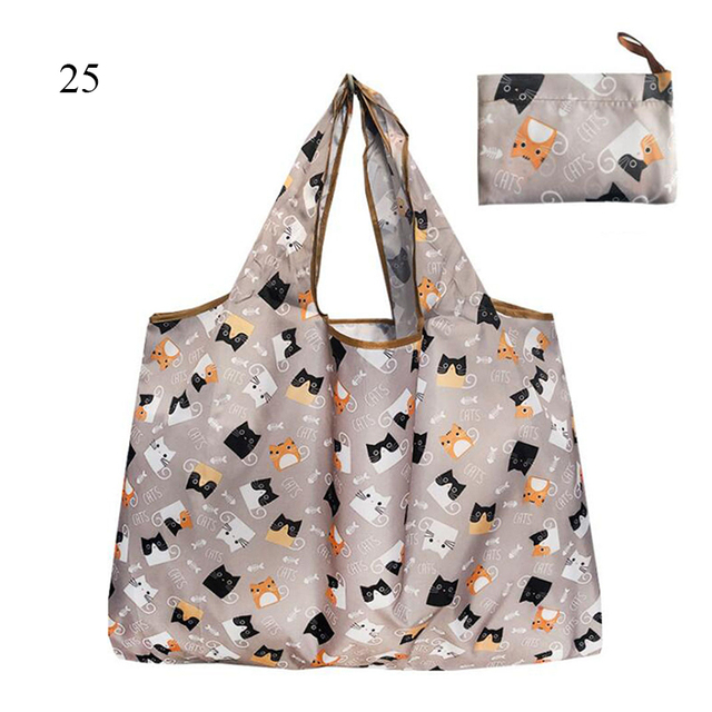 Thickened Folding Shopping Storage Bag Large Capacity Reusable Grocery Bag Eco-friendly Supermarket Waterproof Shoulder Bag