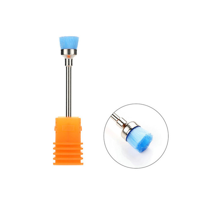 1PC Nail Drill Bit Cleaning Brush Portable Electric Manicure Drills Copper Wire Drill Brushing Cleaner DIY Nail Art Accessories