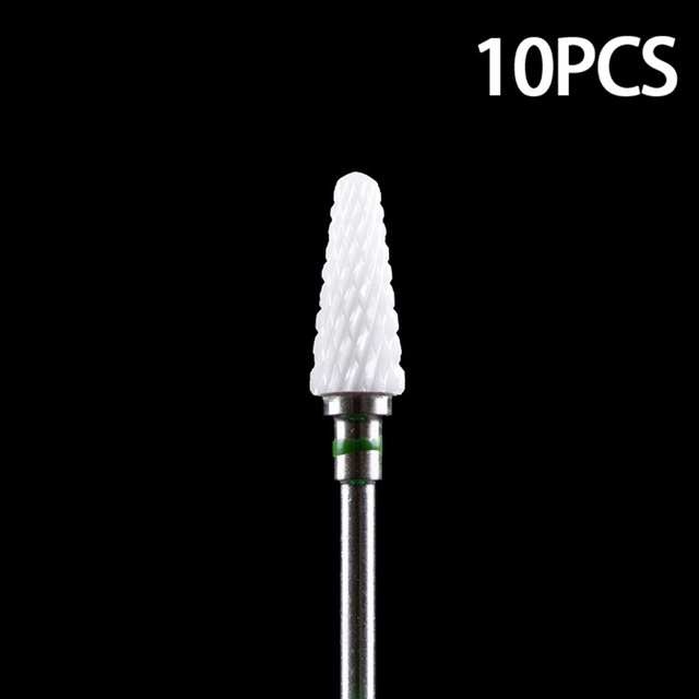 Nail Bits Ceramic Nail Drill Bit Pedicure Drill Milling Cutter For Manicure Machine Pedicure Caps Ceramic Drill Nail Polish Tools