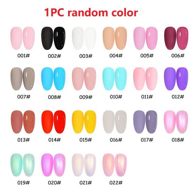 22 Color Solid Canned Gel Nail Polish No Flowing Full Coverage Pigmented Color Paint DIY Nail Art Designs Nail Gel Polish TSLM1