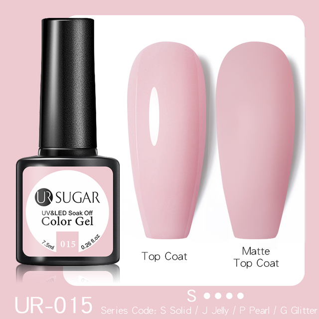 UR Sugar Milky White Gel Gel Polish 7.5ml Soak Off UV Gel Nail Polish Varnish Semi Permanent Nail Art UV LED Varnish