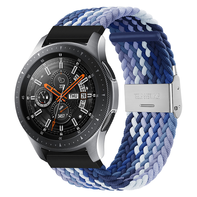 20mm 22mm Huawei Watch Band Length Adjustable Braided Nylon Watchband For Samsung Galaxy Watch Active 2 Watch Strap