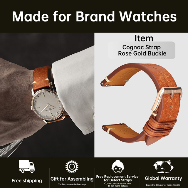 Top Full Grain Leather Watch Strap For Seiko IWC Mido Watch 18-24mm Bracelet Italian Cowhide Quick Release Men Women Watch Band