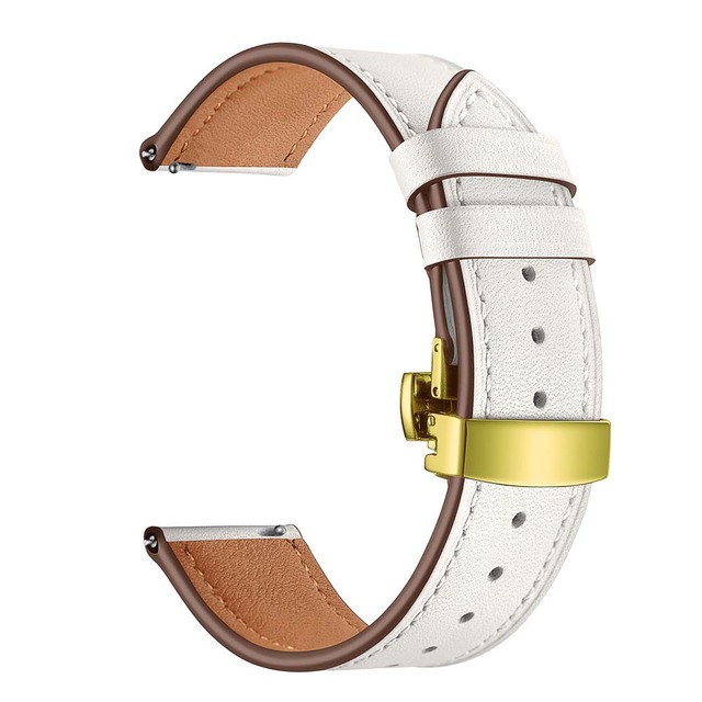 20 22mm Leather Strap For Huawei Watch GT 2 46mm Watch Band For Samsung Galaxy Watch 4 40/44mm Calsssic 46 42mm Active2 Bracelet