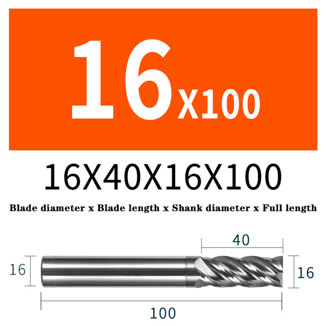 HRC68 Solid Carbide End Mills 4 Flute Tungsten Steel Milling Cutter Face Tools Milling Cutter For Titanium Stainless Steel Alloy