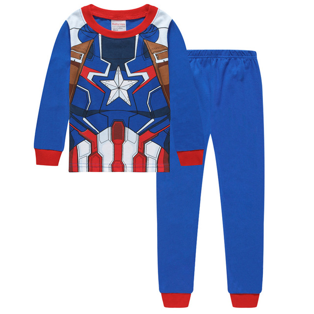 New Spider-Man cartoon children's long-sleeved pajamas children's champion home wear boys' underwear two-piece suit pajamas