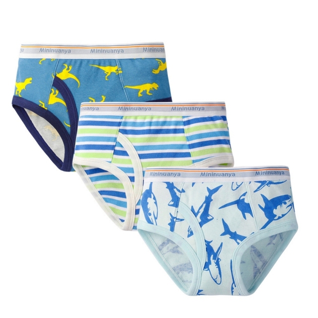 3pcs/set Cartoon Dinosaur Cotton Boys Boxer Underpants Children Panties Warm Cartoon Underwear Kids Panty Shorts 3-10 Years