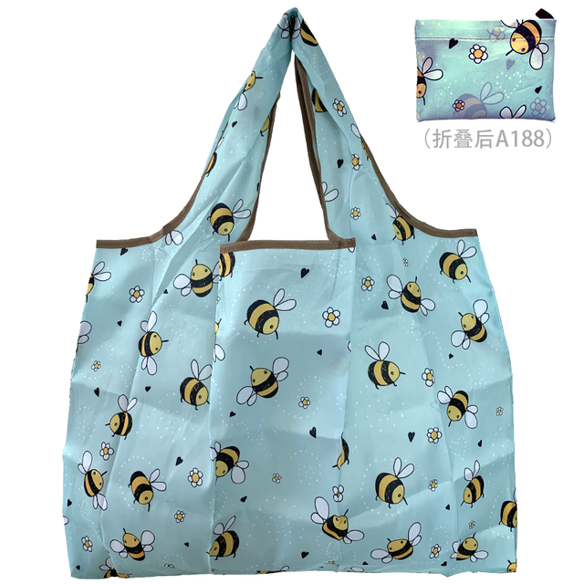 Reusable Foldable High Quality Shopping Bag Large Size Tote Bag Eco Bag Waterproof T-shirt Bag Shopkeeper Bags Eco Tote Bags