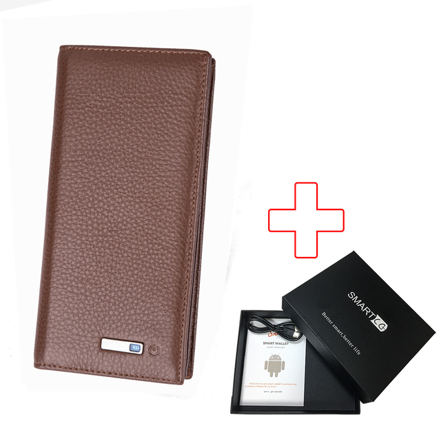 SmartLB Leather Mini Card Holder Best Gift for Man and Woman Anti-theft Wallet GPS Anti-lost Bluetooth Tracker Free Shipping