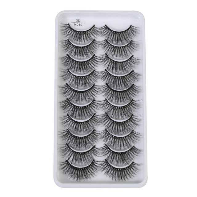 QUXINHAO wholesale 10 pairs lashes eyelashes cilios 3d mink lashes mink eyelashes wholesale false eyelashes maquiagem