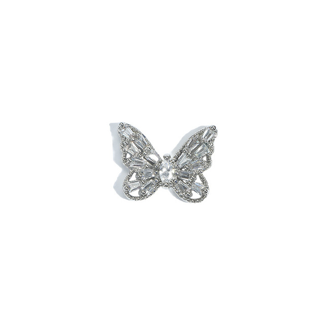 Nail Art Butterfly Jewelry 3D Super Flash Rhinestone Nail Decoration Opal Bow Zircon Rhinestone Butterfly Shape