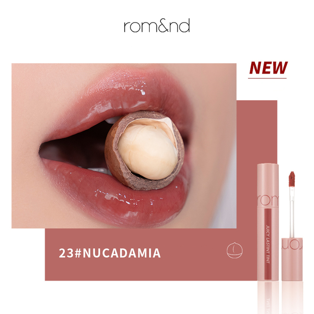 Romand Juicy Lasting Tint Lip Glaze Women Beauty Liquid Lipstick Lip Gloss Makeup Professional Cosmetics Silky Smooth