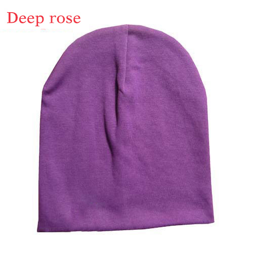 Baby Cotton Hip Hop Hat 6 Months 3 Years Old Baby Urban Dance Cap Solid Color Winter Warm Hat