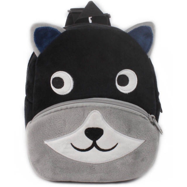 Baby Plush Backpack Cute Kindergarten Backpacks For Kids Boy Girl 3D Cartoon Animal Baby Bags 0-4 Years Children Book Bag