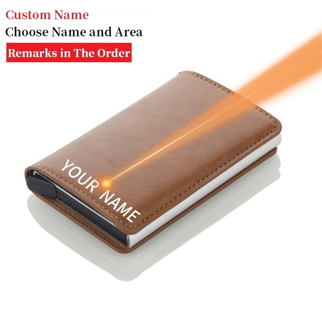 2022 Anti-Blocking Credit Card Holder Mens Metal Card Case RFID Aluminum Business Minimalist Travel Card Wallet