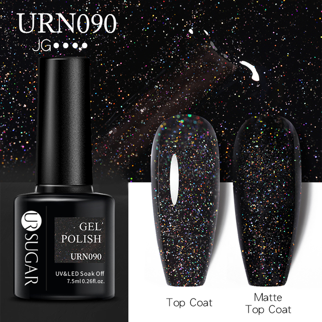 UR SUGAR Glitter Nail Gel Polish Color Glitter Sequins Shiny Gel Base Long Lasting Nail Art Varnish