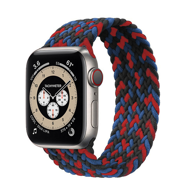 Braided Solo Loop Ring for Apple Watch Iwatch Serie 7 6 5 4 3 2 1 SE 40 41mm 42mm 44mm 45mm Applewatch Strap Bracelet Watchbands