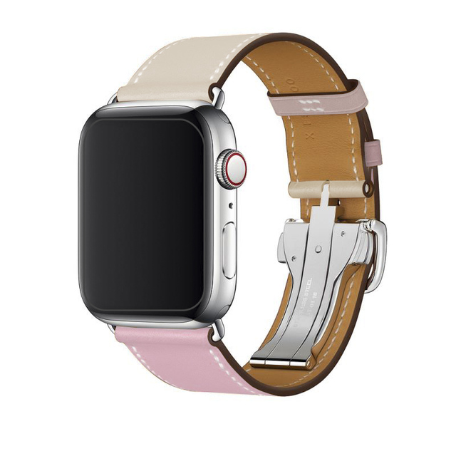 For Apple Watch Band Series 7 6 5 4 3 2 1 SE Genuine Leather Band Apple Watch 45mm 41mm 44mm 40mm 42mm 38mm Strap for iWatch