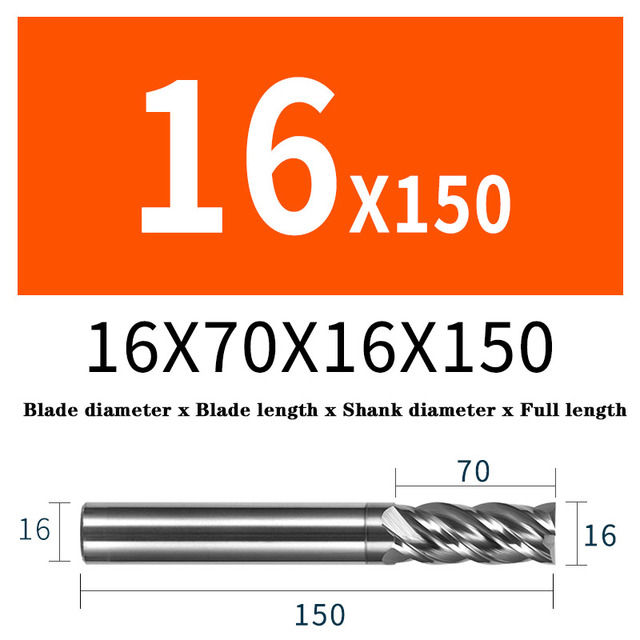 HRC68 Solid Carbide End Mills 4 Flute Tungsten Steel Milling Cutter Face Tools Milling Cutter For Titanium Stainless Steel Alloy