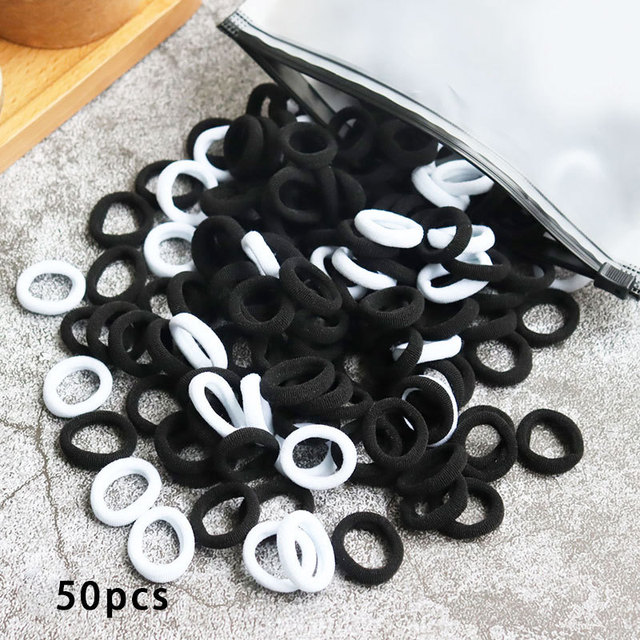 Toddler Hair Bands Baby Girl Children Headbands Colorful Elastic Hair Tie Nylon Scrunchie Hair Rope 50/100pcs Hair Accessories