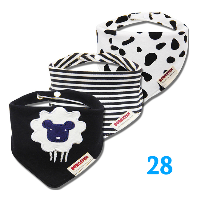 3pcs Organic Cotton Baby Gauze Scarf Burp Cloth Bandana Bibs Newborn Baby Boy Infant Girl Toddler Winter Scarf Waterproof Bib