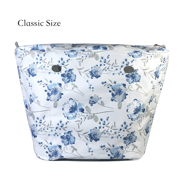 Floral trim waterproof inner insert, classic small inner pocket, handbags accessory