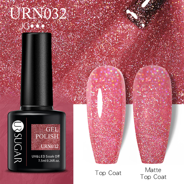 ur sugar 7.5ml gel polish manicure for nails christmas semi permanent vernes top coat soak off uv led gel color glitter varnish