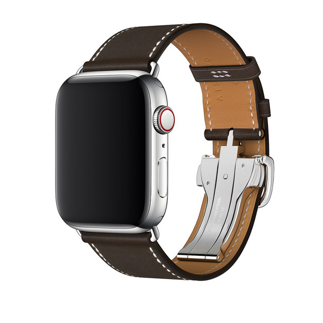 For Apple Watch Band Series 7 6 5 4 3 2 1 SE Genuine Leather Band Apple Watch 45mm 41mm 44mm 40mm 42mm 38mm Strap for iWatch