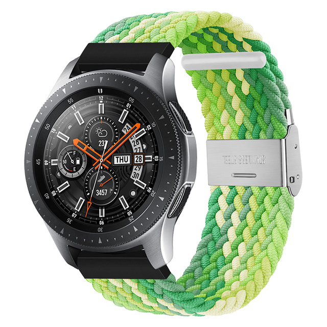 20mm 22mm Huawei Watch Band Length Adjustable Braided Nylon Watchband For Samsung Galaxy Watch Active 2 Watch Strap